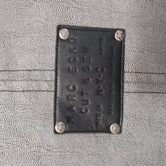 Marc Ecko XL Gray Leather Jacket - Picture 3 of 4
